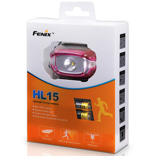 Fenix（菲尼克斯）HL15紫色 头灯 多功能轻便大泛光工作便携照明防水