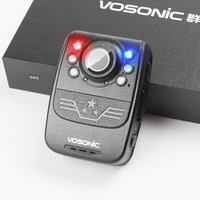 群华(VOSONIC)D1 执法记录仪11小时电量持续录像1080p 爆闪警示无光红外夜视内置16G