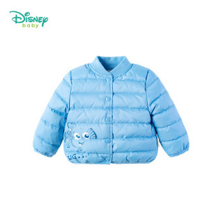 迪士尼(Disney)儿童衣服羽绒服冬款男宝宝卡通时尚保暖休闲外套184S1010 天蓝 12个月/身高80cm