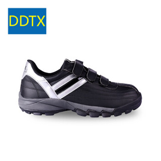 DDTX AC5000B劳保鞋 防砸轻便软底透气钢包头 四季款缓震安全工作 黑色 45