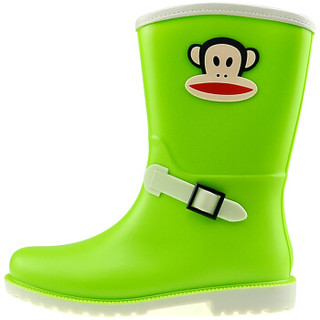 PaulFrank 大嘴猴雨鞋时尚雨靴中筒彩色水鞋 PF1003 绿色 40码