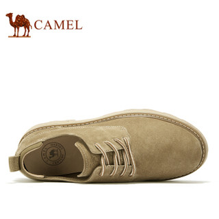 骆驼（CAMEL） 百搭休闲低帮工装男士大头皮鞋 A932541200 沙色 40