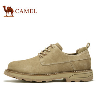 骆驼（CAMEL） 百搭休闲低帮工装男士大头皮鞋 A932541200 沙色 40