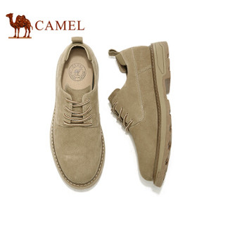 骆驼（CAMEL） 百搭休闲低帮工装男士大头皮鞋 A932541200 沙色 40