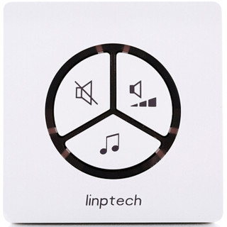 领普科技（linptech）门铃 不用电池自发电远距离呼叫器G1白色门铃二拖二(2个发射器+2个接收响铃端)