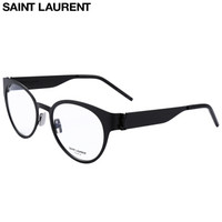 圣罗兰(SAINT LAURENT)眼镜框女 镜架  透明镜片黑色镜框SL M45 001 52mm