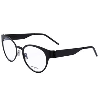 圣罗兰(SAINT LAURENT)眼镜框女 镜架  透明镜片黑色镜框SL M45 001 52mm