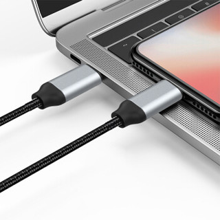 KOOLIFE 苹果PD快充线数据线 USB-C/Type-c转Lightning充电线 iPhoneX/XSMax/XR/8/7plus/ipad pro 1米-黑色