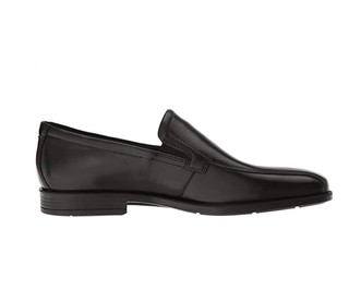 ecco 爱步 Edinburgh Bike Toe Slip-on 男款休闲皮鞋 Black EU 43