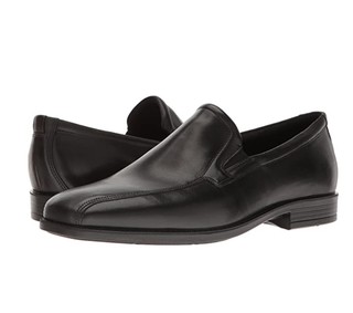 ecco 爱步 Edinburgh Bike Toe Slip-on 男款休闲皮鞋 Black EU 43