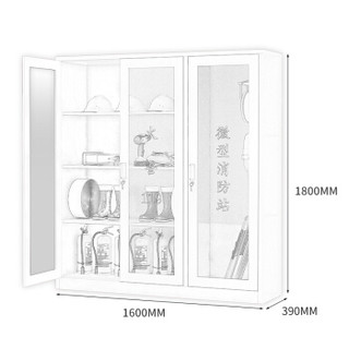 奈高消防站消防器材放置柜服装消防工具柜灭火器柜展示柜应急消防柜微型消防站1800*1600*390含配件器材