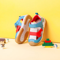 骆驼 CAMEL童鞋 儿童凉鞋小童鞋魔术贴休闲包头凉鞋 A9280102173 蓝色/红色/白色 30