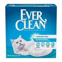 美国everclean铂钻猫砂白标25磅蓝紫标红绿标膨润土无尘除臭猫沙