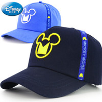 Disney 迪士尼 儿童帽子春秋男童女童棒球帽宝宝遮阳帽太阳帽薄款鸭舌帽潮sm60433 藏青 52cm