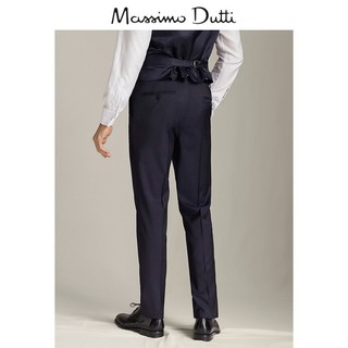 Massimo Dutti 00091270401 男装 精纺羊毛西装长裤