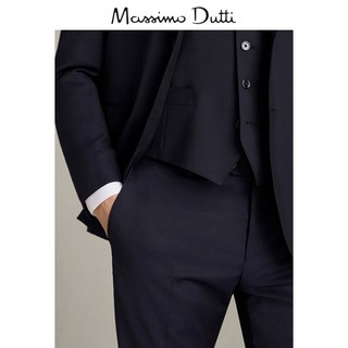 Massimo Dutti 00091270401 男装 精纺羊毛西装长裤