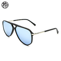 木九十 偏光太阳眼镜 个性大框飞行员墨镜 时尚太阳镜男女情侣款 SM1920269 C03 61mm