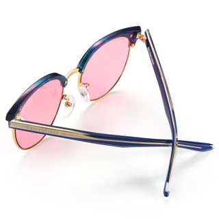 巴黎世家(BALENCIAGA)太阳镜男女 墨镜 粉红色镜片多彩色镜框BB0020SK 004 55mm