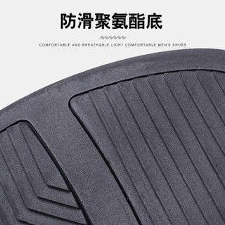 宜驰 EGCHI 休闲隐形内增高皮鞋子男商务潮流时尚运动 KC88020（皮面） 黑色 39