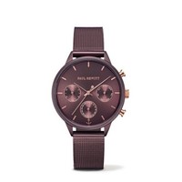 新品PAUL HEWITT德国品牌时尚潮流芯脉系列女手表钢带多功能PH手表 复古紫红
