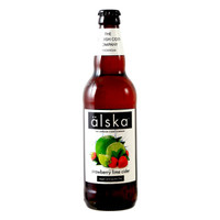 英国艾斯卡Alska草莓青柠味进口啤酒配制酒500ml女士水果酒