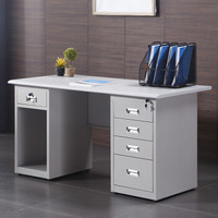 ZUOSHENG 佐盛 钢架办公桌工作台电脑桌财务桌职员桌写字台 120