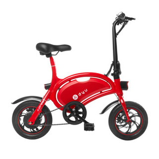 大鱼智行车（dyu）D2 折叠电动自行车成人小型锂电池电瓶车迷你男女士代步车电动车 中国红
