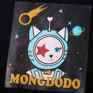 巴拉巴拉旗下梦多多(mongdodo)童装女童长袖T恤2018冬季中大童长袖T恤76624180151黑色110