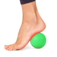 蜗牛小姐 筋膜球 瑜伽球 深层肌肉放松按摩球 足底脚底腰部保健实心健身球 单球 绿色