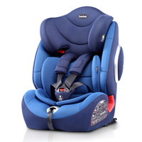 贝思贝特（besbet）儿童汽车安全座椅9个月-12岁宝宝车载安全座椅ISOFIX硬接口 阿尔法CS16A 蓝色永恒