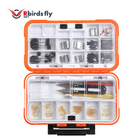 任鸟飞（Rbirdsfly） 鱼钩套装 全套渔具配件 鱼钩盒太空豆铅皮座收纳盒垂钓用品 金袖有刺大号 RBF105