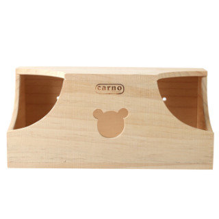 卡诺(carno)龙猫窝 木屋 跳板 魔王松鼠 扇形踏板 木制玩具 秋千 跳柱用品