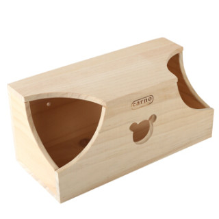 卡诺(carno)龙猫窝 木屋 跳板 魔王松鼠 扇形踏板 木制玩具 秋千 跳柱用品