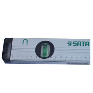 世达（SATA）91614  高精度带磁水平尺专业级水平尺水平仪铝合金靠尺测量工具尺家用装修水平仪750MM/30英寸