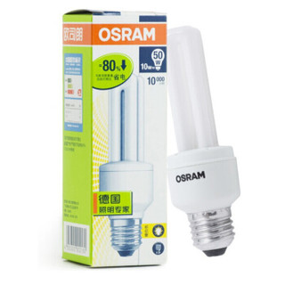 欧司朗(OSRAM)标准型节能灯 E27日光色 10W 6500K 十支装