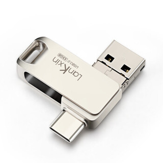 兰科芯（LanKxin）32GB Micro TYPE-C USB3.0 U盘 SY 银色 金属 OTG安卓手机电脑三合一优盘