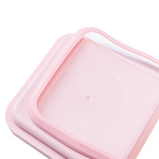 Neoflam 塑料保鲜盒 冰箱收纳盒干果食品罐密封罐谷物杂粮盒储物罐盖子旋转锁扣式Tritan-SS-S1.4-P粉色盖子