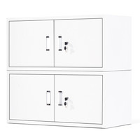 中伟文件柜办公柜矮柜单节钢制铁皮柜资料柜档案柜储物柜分体五节柜组合款二节加厚