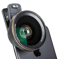 C&C手机镜头广角微距二合一套装苹果通用拍照单反外置摄像头高清0.6金圈