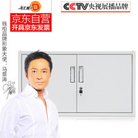 钱柜文件柜铁皮柜矮柜储物柜办公柜资料柜凭证柜 500雅白凭证柜