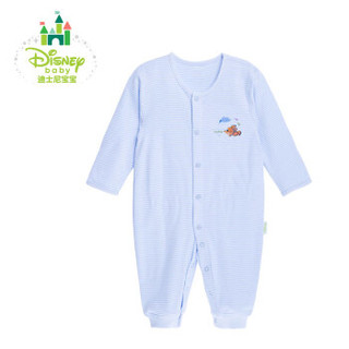 迪士尼(Disney)婴儿衣服宝宝四季内衣纯棉全开扣连体衣爬服153L664 淡蓝 9个月/身高73cm
