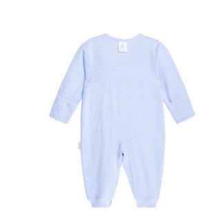 迪士尼(Disney)婴儿衣服宝宝四季内衣纯棉全开扣连体衣爬服153L664 淡蓝 9个月/身高73cm