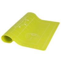 拜杰（Baijie）揉面垫硅胶垫带标尺烘培揉面案板垫耐高温硅胶案板烘焙工具 大号绿色