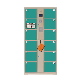 锐达星12门自编码密码超市电子存包柜存储柜商场寄存柜存放柜储物柜果绿色