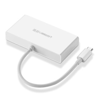 UGREEN 绿联 Type-C扩展坞 通用苹果MacBook华为P30手机 USB-C转HDMI转换器转接头数据线 4K投屏分线器拓展坞 40374