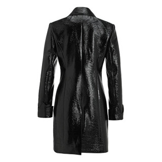 设计师品牌 SIMONGAO PVC材质公爵修身西装外套 黑色 L