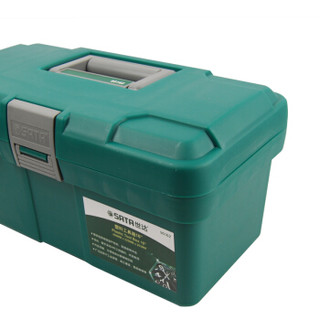 世达（SATA）95162 增强加厚型PP塑料工具箱整理箱大号车载储物收纳维修工具盒16英寸