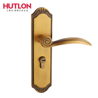 HUTLON 汇泰龙 室内木门锁 DS-8881 黄古铜
