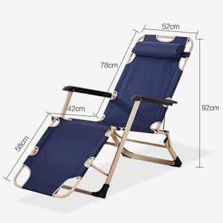 双鑫达 折叠床 单人午休床户外躺椅折叠椅沙滩椅办公室午睡陪护床 T-07 床椅两用