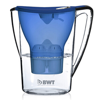 BWT 倍世 滤水壶Penguin 2.7L蓝色 1壶1芯 家用过滤净水器 自来水过滤器 净水壶滤芯套 蓝色